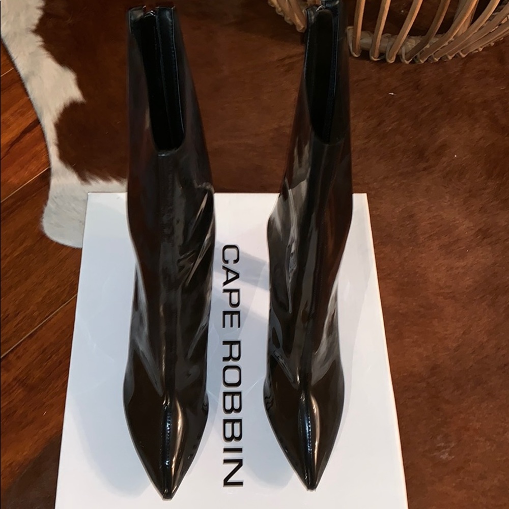 Black Transparent Pointy Boot - image 2